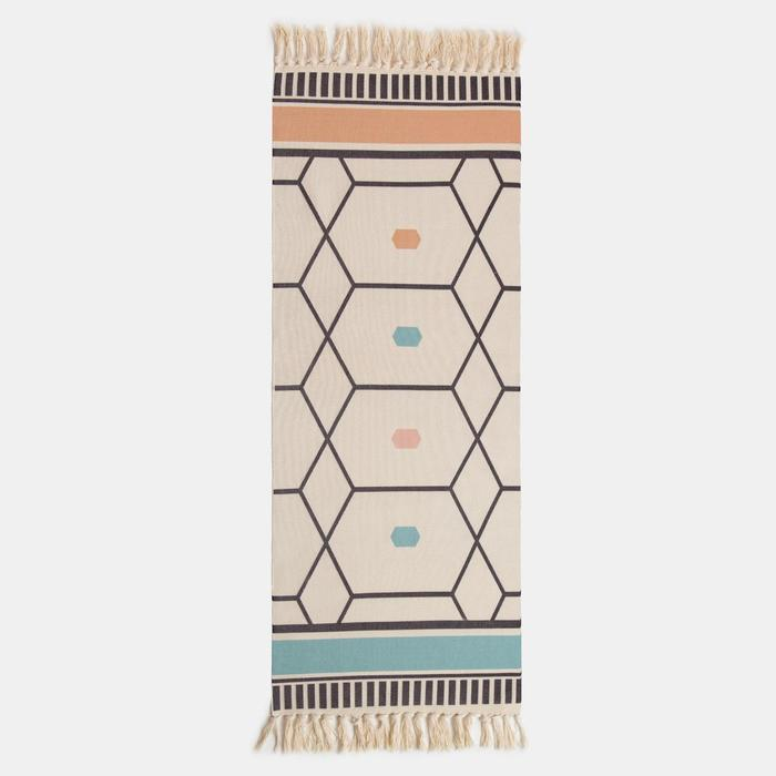 Коврик Этель &laquo;Кантри&raquo; 60*150 см, 50% хл, 50% п/э