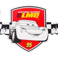 Гирлянда на люверсах с плакатом "С Днем Рождения", длина 304 см, Тачки