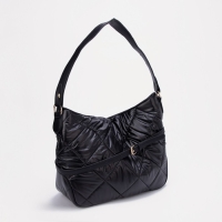 Сумка-мешок на молнии, цвет чёрный Сумка-мешок на молнии, цвет чёрный