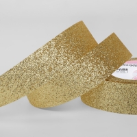 Лента декоративная &laquo;Блёстки&raquo;, 25 мм &times; 9,1 &plusmn; 0,5 м, цвет золотой