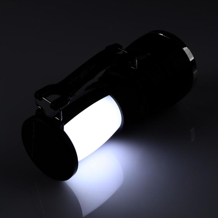 Фонарь светодиодный аккумуляторный ручной, 1 LED, 3 режима, 17.5 х 7 х 7 см