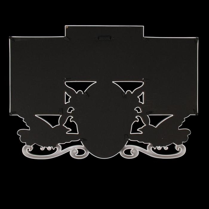 Фоторамка пластик на 4 фото 10х15 см Фоторамка пластик на 4 фото 10х15 см "Голуби" белая 29х42,5 см