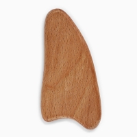 Массажер скребок гуаша для лица &laquo;Люби себя&raquo;, 11 &times; 5 см, бук