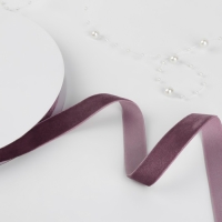 Лента бархатная, 15 мм, 18 &plusmn; 1 м, цвет ежевичный №199