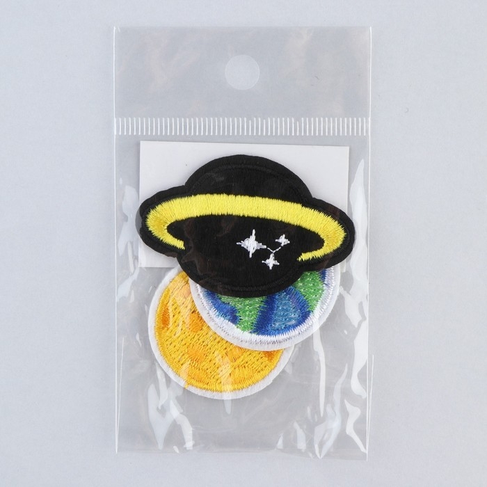 Термонаклейки на одежду &laquo;Планеты&raquo;, 3 шт.