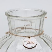 Ваза для цветов &laquo;Love&raquo;, 19,5 х 15 см.