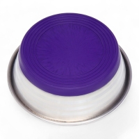 Миска утяжеленная цветная, с силиконовым основанием, 300 мл, фиолетовая
