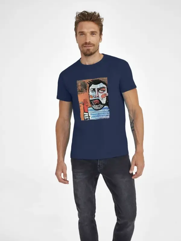 Футболка &laquo;У матросов нет вопросов&raquo;, кобальт (темно-синяя), размер S