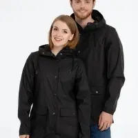 Дождевик женский Squall черный, размер XL