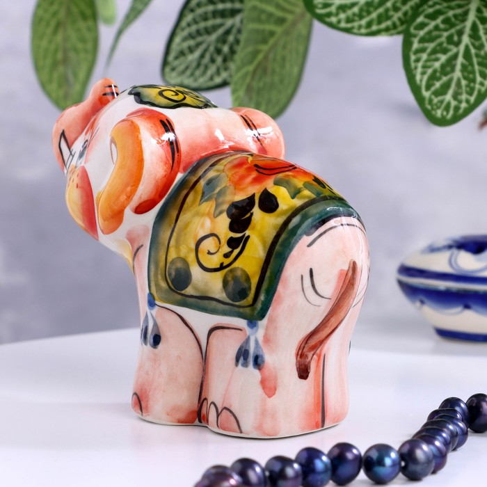 Сувенир &laquo;Слон Тоша&raquo;, 9х11см, гжель , цвет