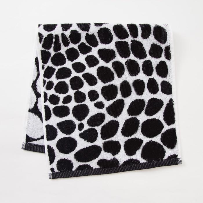 Полотенце махровое Этель ЧБ &laquo;Змея&raquo;, пестроткань, 30х60 см