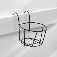 Подвес для кашпо &laquo;Корзина&raquo;, 18 &times; 10,5 см, чёрный