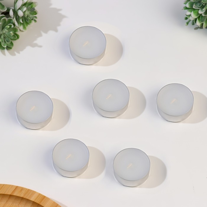 Набор свечей чайных ароматизированных Набор свечей чайных ароматизированных "Трава и небо", 6 шт, 12 гр