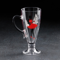 Кружка стеклянная &laquo;Мисс&raquo;, для чая/кофе, 250 мл, МИКС