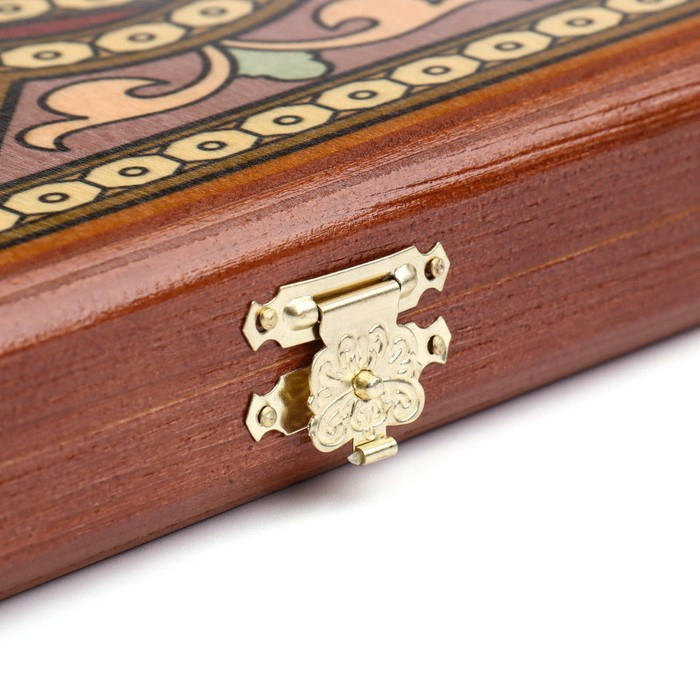 Нарды деревянные большие, с шашками Нарды деревянные большие, с шашками "Восточные", настольная игра, 60 х 60 см