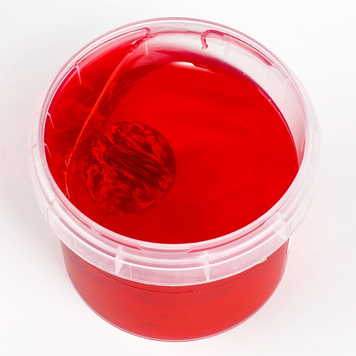 Слайм &laquo;Стекло&raquo; мяч-прыгун, красный, 90г