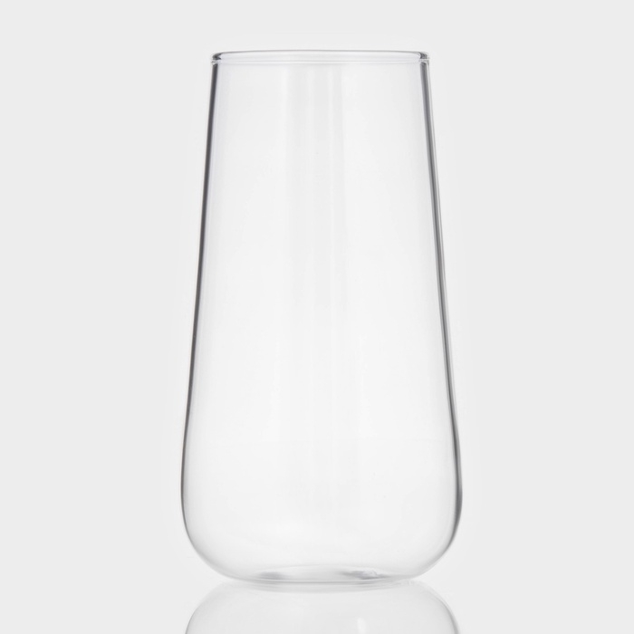 Стаканы «Нолан», 500 мл, 8×15 см, набор 2 шт, стекло, прозрачные Стаканы «Нолан», 500 мл, 8×15 см, набор 2 шт, стекло, прозрачные