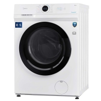 Стиральная машина Midea MF100D80BS/W-RU, класс А, 1400 об/мин, до 8 кг, с паром, бело-чёрная 1032798 Стиральная машина Midea MF100D80BS/W-RU, класс А, 1400 об/мин, до 8 кг, с паром, бело-чёрная 1032798