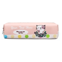 Пенал школьный "Зверюшка", на молнии, бежевый Пенал школьный "Зверюшка", на молнии, бежевый