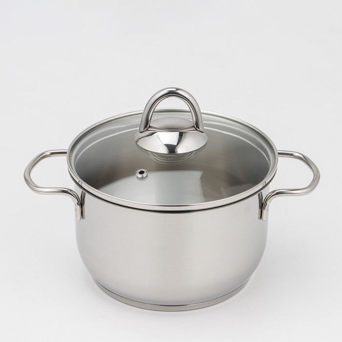 Набор посуды &laquo;Классика-прима&raquo;, 5 предметов: 4 кастрюли 1 л, 1,75 л, 3 л,5 л, сковорода 1 л, капсульное дно, индукция