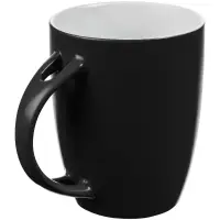 Кружка с ложкой Cheer Up, ver.2, черная Кружка с ложкой Cheer Up, ver.2, черная