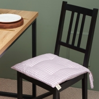 Сидушка Этель "Клетка" 42х42 см, 80% хл, 20% пэ, сатин 110 г/м2