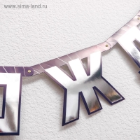 Гирлянда-буквы &laquo;Мужской стиль&raquo;, бумажная, 220 см