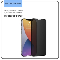 Защитное стекло Borofone, для iPhone 13 mini, антишпион, полный клей, 0.33 мм, 9 H Защитное стекло Borofone, для iPhone 13 mini, антишпион, полный клей, 0.33 мм, 9 H