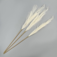 Пампасная искусственная трава высота 1 метр, набор 3 шт., цвет молочный Пампасная искусственная трава высота 1 метр, набор 3 шт., цвет молочный