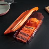 Набор для резки овощей №2,с 7 насадками, овощечисткой, овощедержателем и контейнером Набор для резки овощей №2,с 7 насадками, овощечисткой, овощедержателем и контейнером