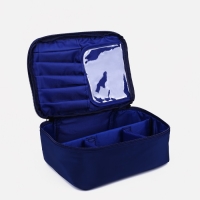 Косметичка дорожная на молнии, цвет синий Косметичка дорожная на молнии, цвет синий