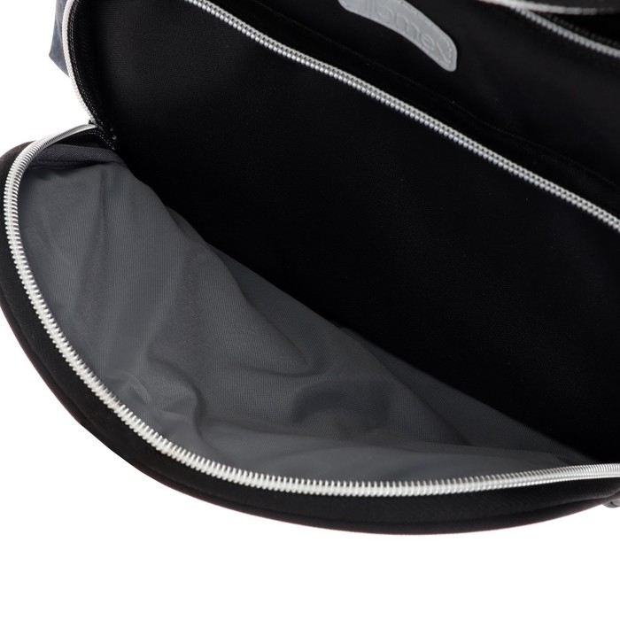 Ранец школьный Стандарт, 34 х 27 х 20 см, Attomex Lite Street Race, чёрный, синий Ранец школьный Стандарт, 34 х 27 х 20 см, Attomex Lite Street Race, чёрный, синий