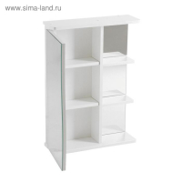 Зеркало-шкаф для ванной комнаты "Волна 500" левый, 50 х 70,5 х 16 см