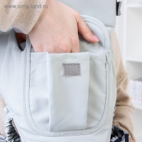 Рюкзак-кенгуру, хипсит, с карманом, для малыша от 3 до 20 кг., цвет серый