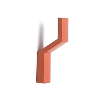 Крючок мебельный CAPPIO TRANQUILITY, однорожковый, цвет кирпичный Крючок мебельный CAPPIO TRANQUILITY, однорожковый, цвет кирпичный