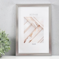 Фоторамка пластик "МИРАМ" 20х30 см, 641822-8, серебро (пластиковый экран) Фоторамка пластик "МИРАМ" 20х30 см, 641822-8, серебро (пластиковый экран)