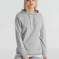Толстовка с капюшоном унисекс Hoodie, серый меланж, размер S