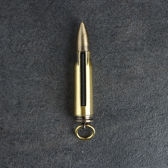 Вечная спичка Вечная спичка "Патрон" туристическая, с кольцом, 8 см