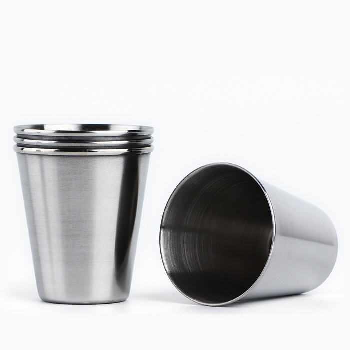 Стопки, набор в чехле &laquo;Удачной рыбалки&raquo;, 4 шт х 70 мл