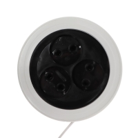 Удлинитель-рулетка Luazon Lighting ECO, 3 розетки, 4.5 м, 6 А, 1300Вт,ШВВП 2х0.5 мм2,без з/к Удлинитель-рулетка Luazon Lighting ECO, 3 розетки, 4.5 м, 6 А, 1300Вт,ШВВП 2х0.5 мм2,без з/к