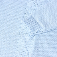 Комбинезон детский вязаный MINAKU, рост 56-62, цвет голубой