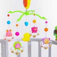 Мобиль музыкальный на кроватку «Пряничный Домик. Кольцо», заводной, Крошка Я Мобиль музыкальный на кроватку «Пряничный Домик. Кольцо», заводной, Крошка Я