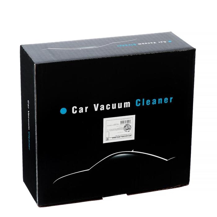 Пылесос автомобильный, 5 насадок, LED подсветка, 120 Вт, 12 В, черный Пылесос автомобильный, 5 насадок, LED подсветка, 120 Вт, 12 В, черный