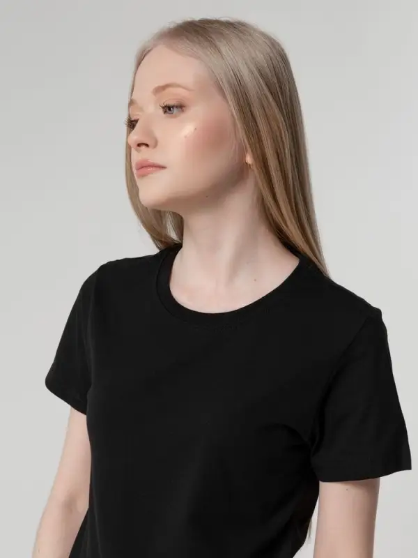 Футболка женская T-bolka Lady, черная, размер S Футболка женская T-bolka Lady, черная, размер S