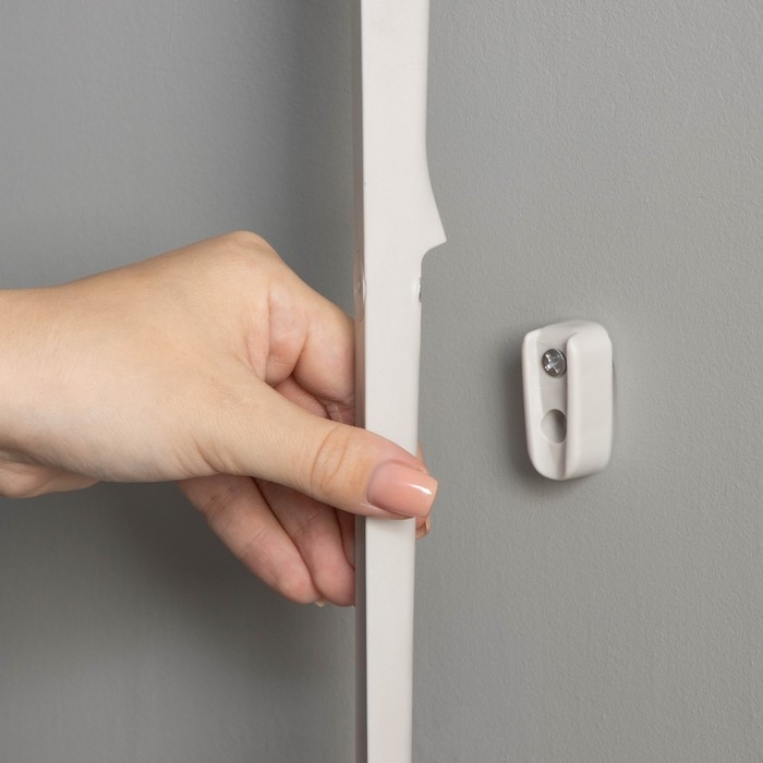 Ложка для обуви с магнитным держателем, 61,5&times;4,1&times;2 см, цвет платиновый