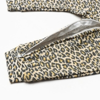 Комбинезон детский (3 шт.), цвет оранжевый/леопард/белый, рост 80 см