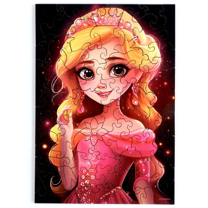 Пазл деревянный фигурный &laquo;Сказочный мир&raquo;, 56 элементов