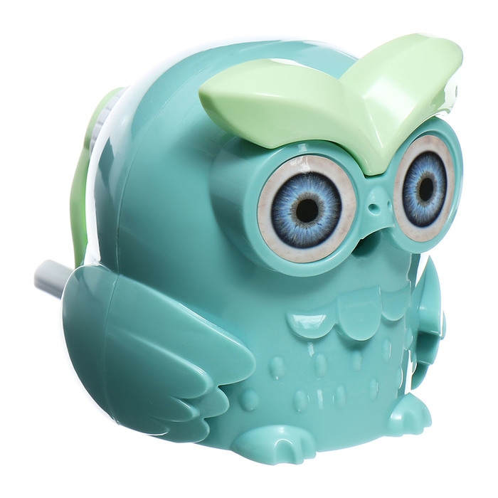 Точилка механическая с контейнером Сова Зеленая Точилка механическая с контейнером Сова Зеленая