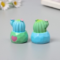 Сувенир полистоун "Кактус в горшочке" набор 4 шт 4х2,5х3 см Сувенир полистоун "Кактус в горшочке" набор 4 шт 4х2,5х3 см