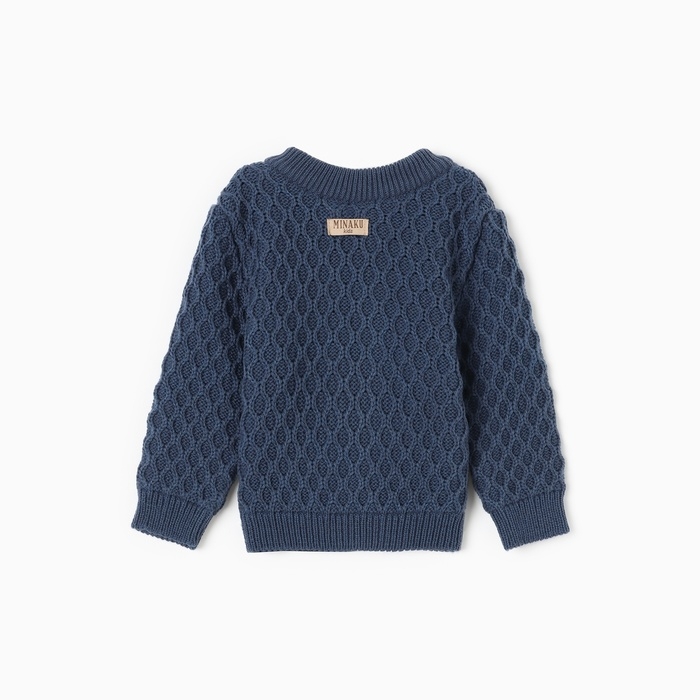 Джемпер детский вязаный MINAKU, цвет синий, рост 80-86 см